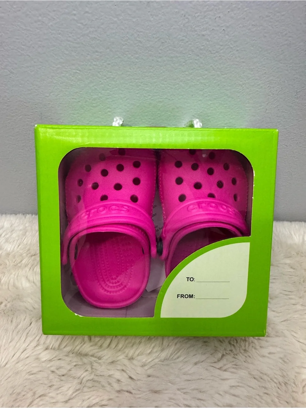CROCS Kids Hot Pink Clog Sandals